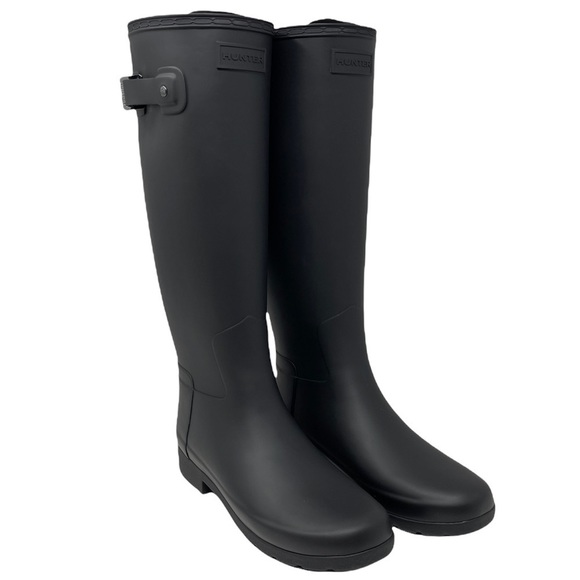 Hunter Shoes - Hunter Original Refined Black Matte Rain Boots.